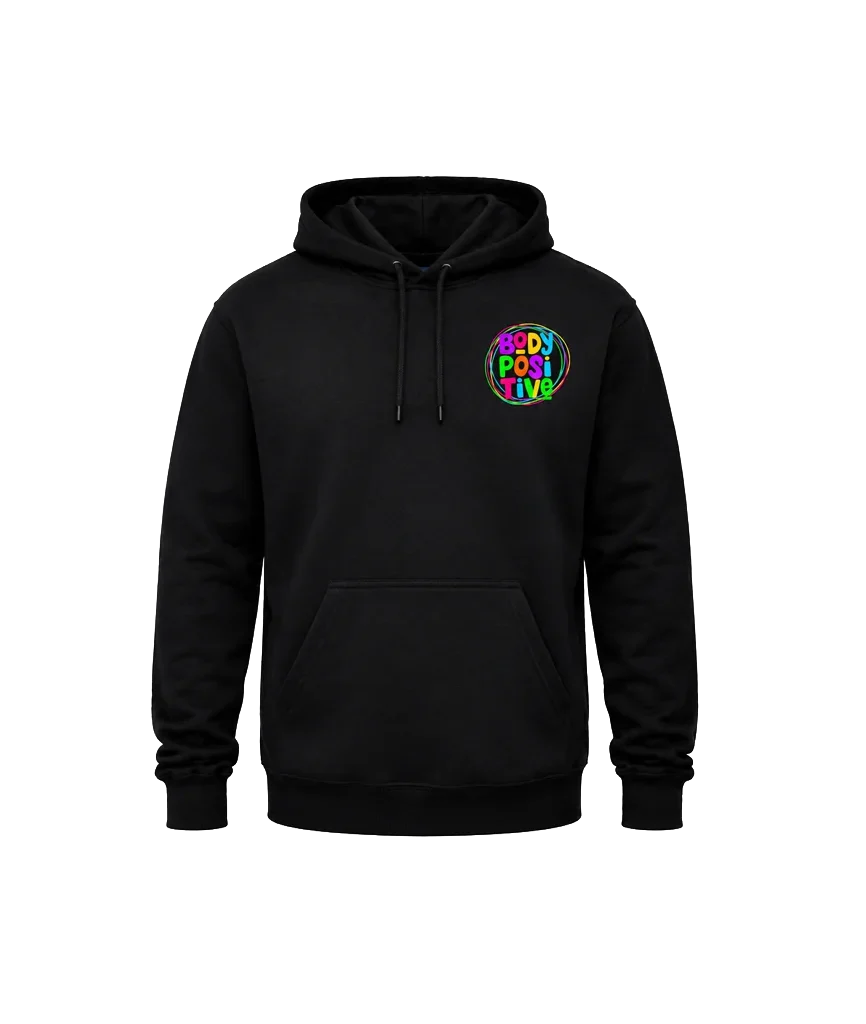 Body Positive Front And Back Print Hoodie