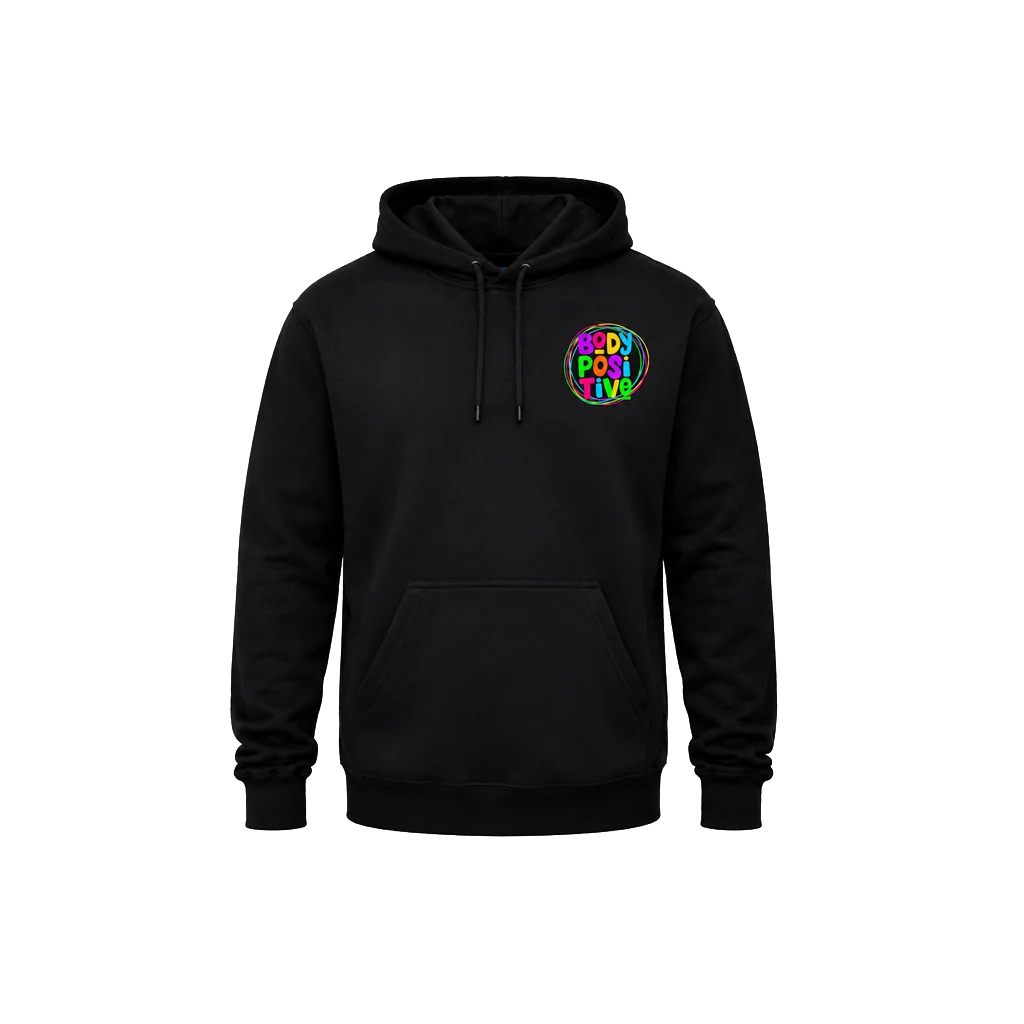 Body Positive Front And Back Print Hoodie