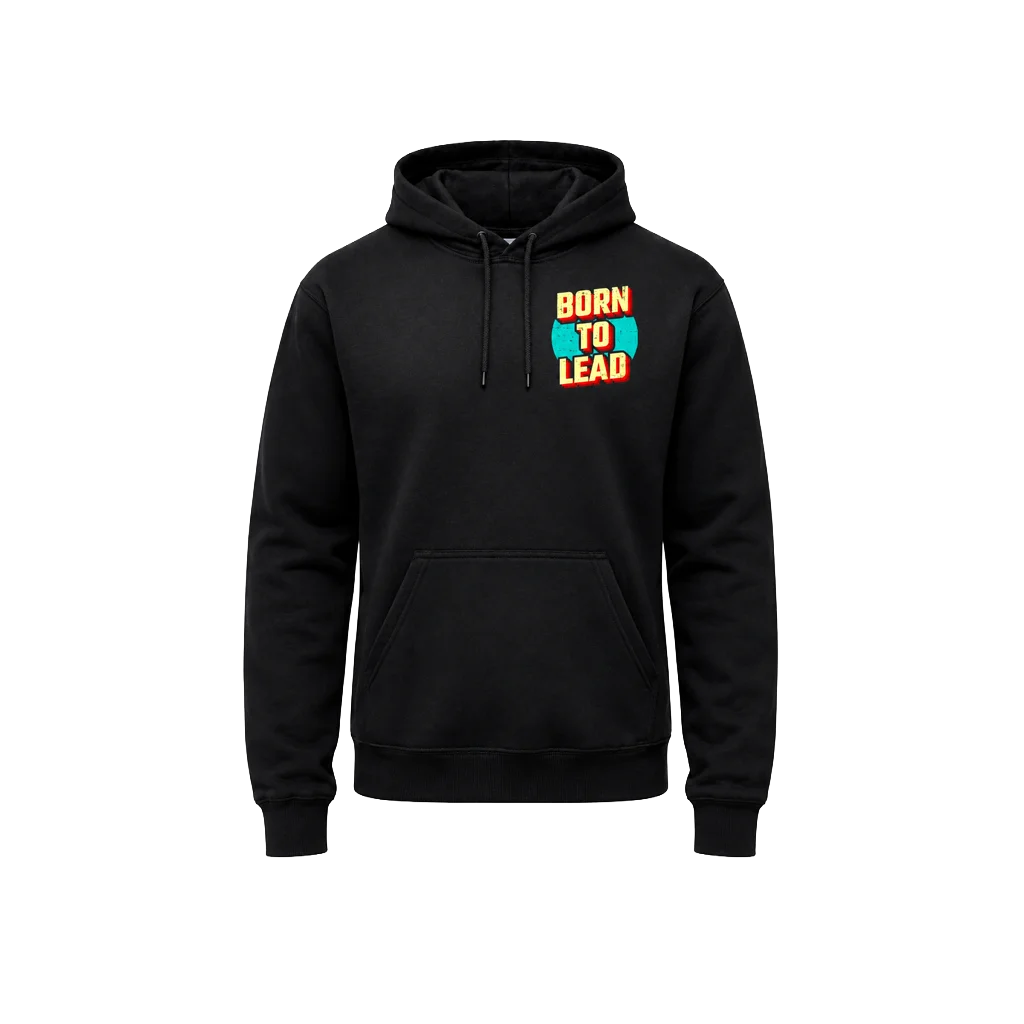 Born To Lead Front And Back Print Hoodie