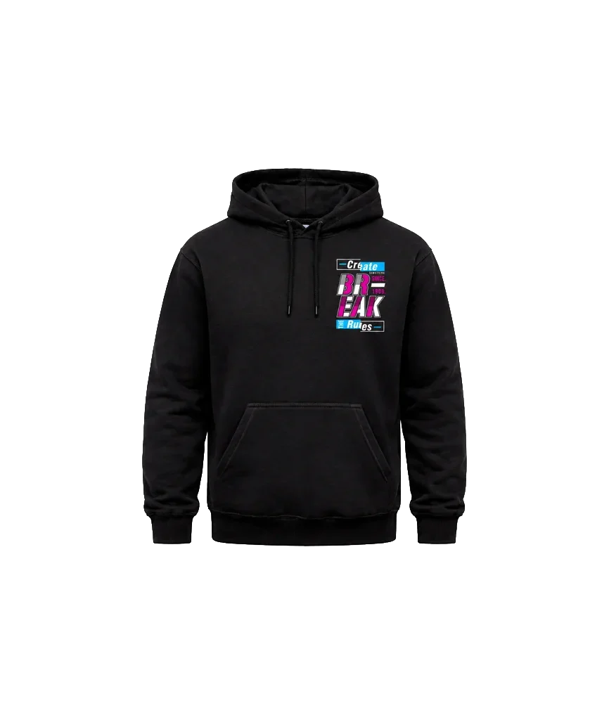 Break The Rules Dual Print Graphic Hoodie