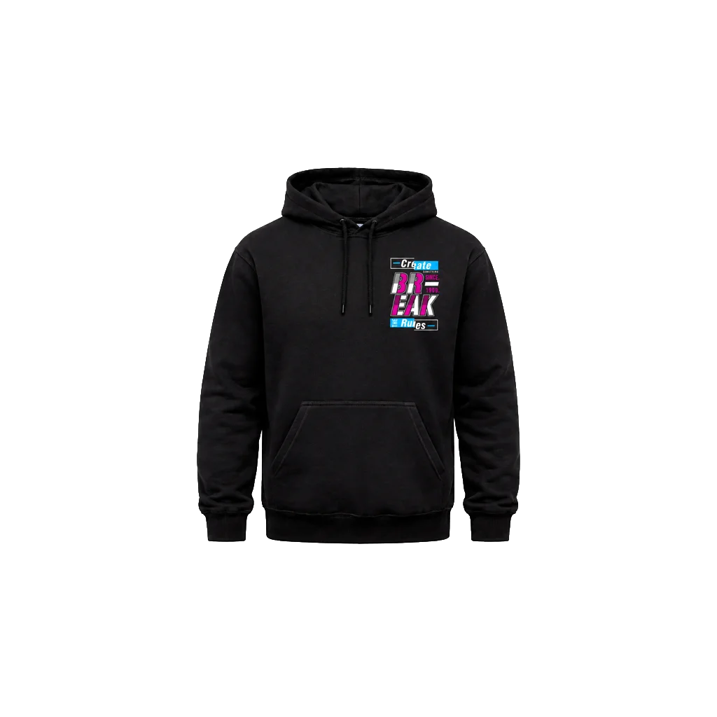 Break The Rules Dual Print Graphic Hoodie