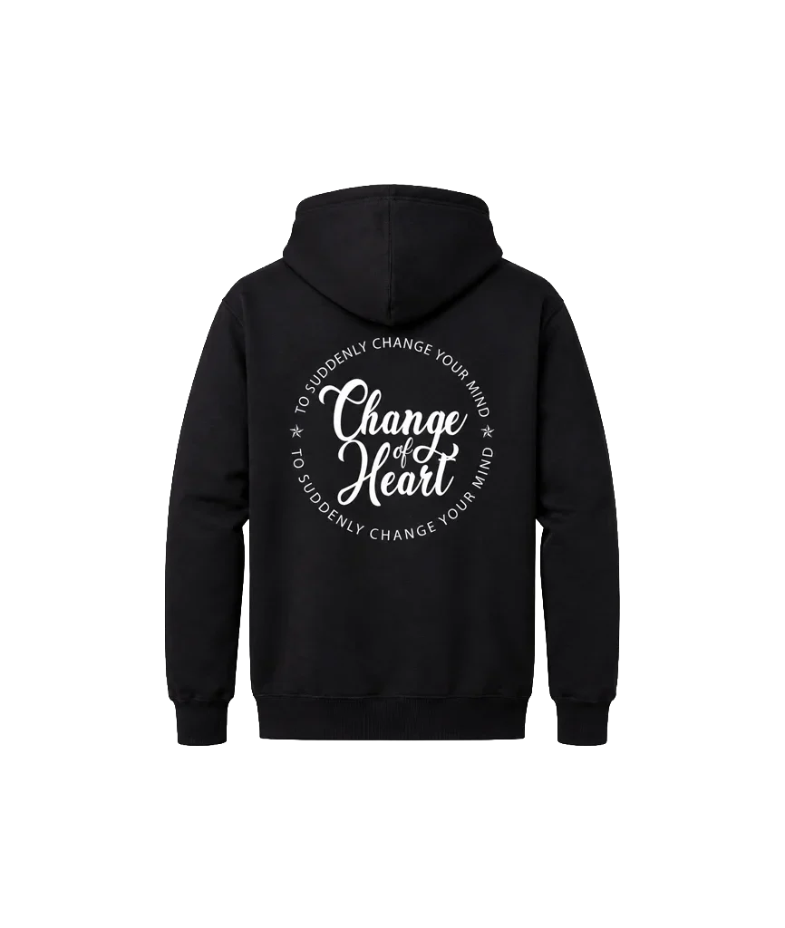 Change Of Heart Front And Back Print Hoodie