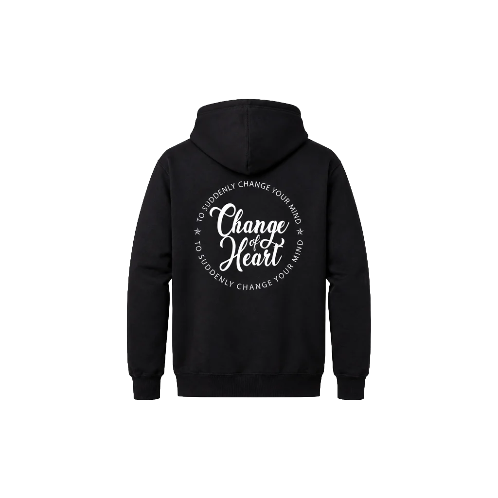 Change Of Heart Front And Back Print Hoodie
