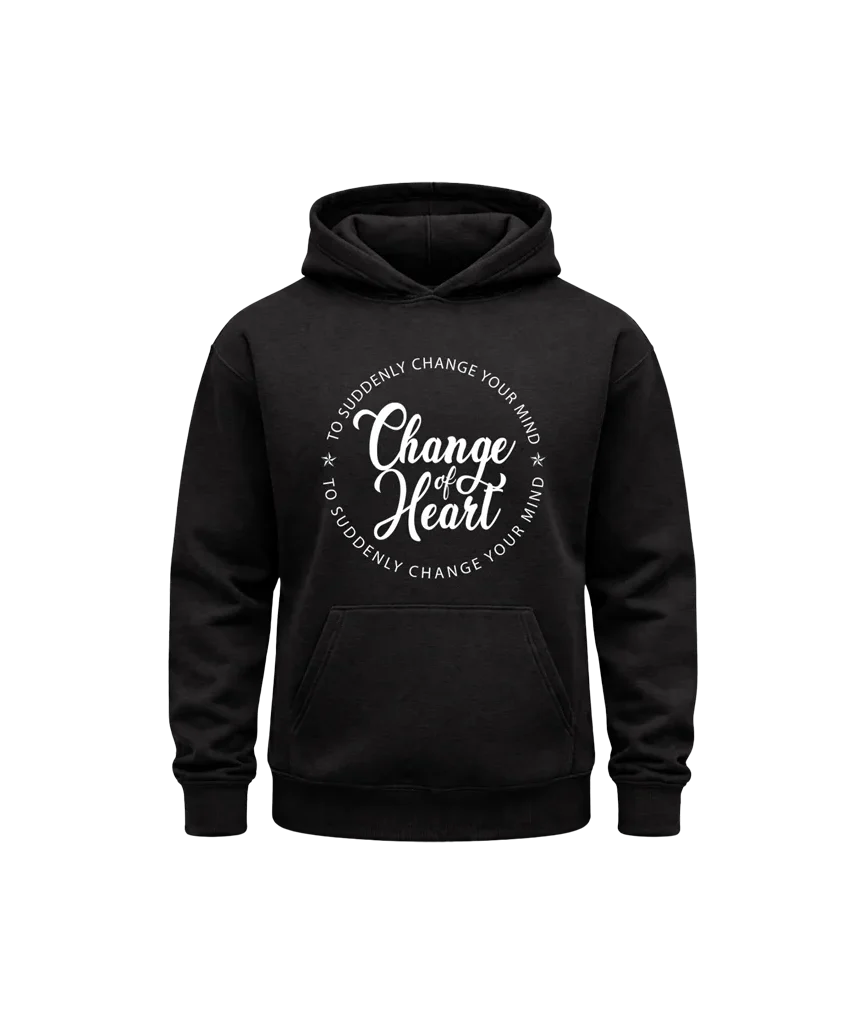 Change Of Heart Black Hoodie