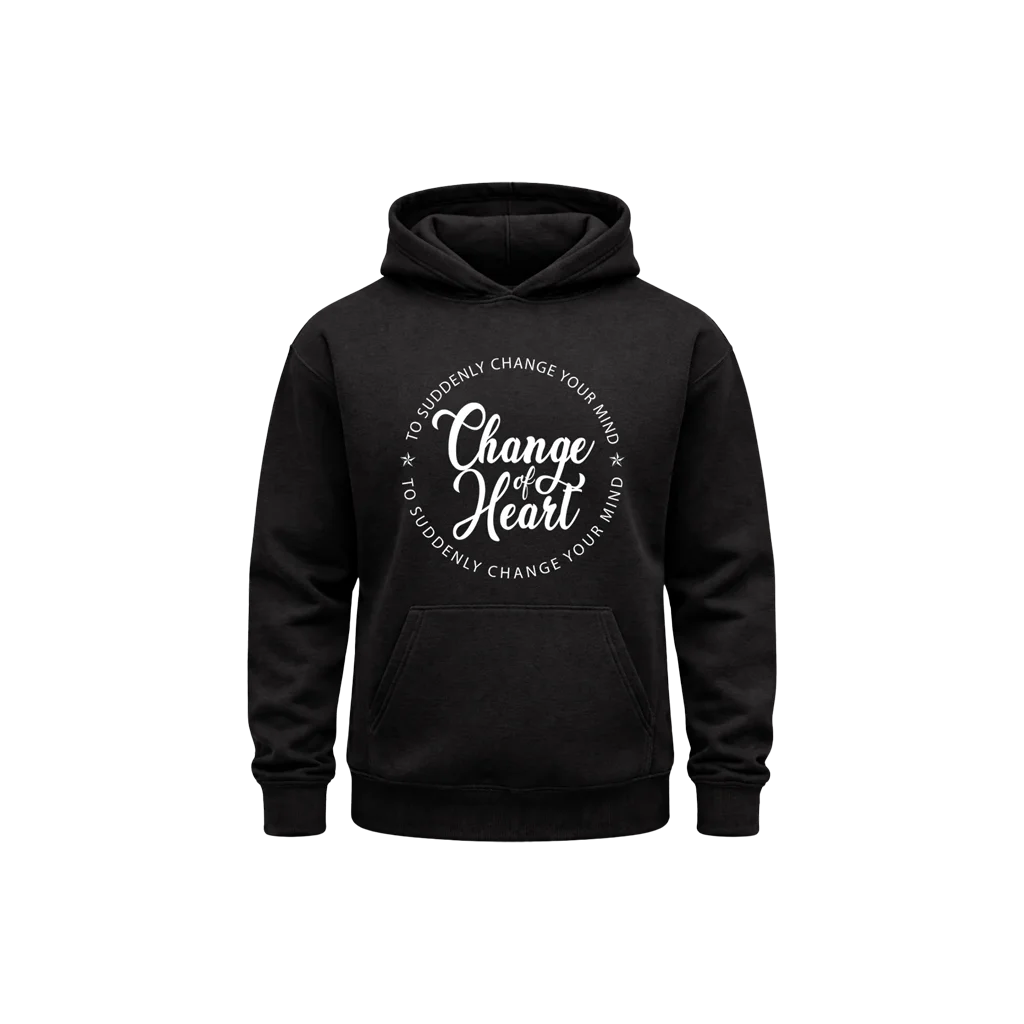 Change Of Heart Black Hoodie