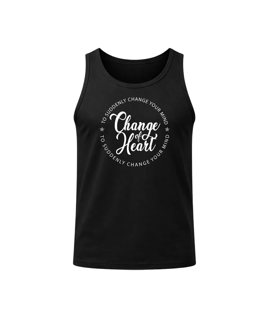 Change of Heart Men’s Black Tank Top