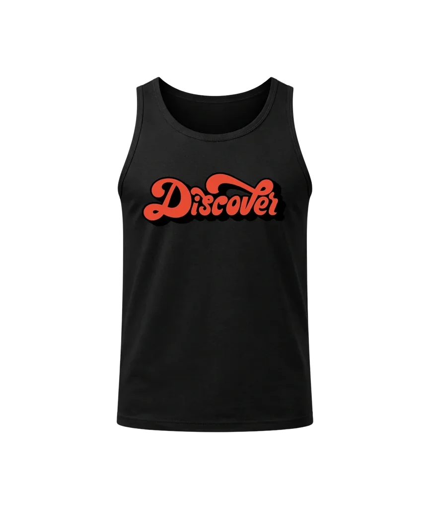 Discover Black Tank Top