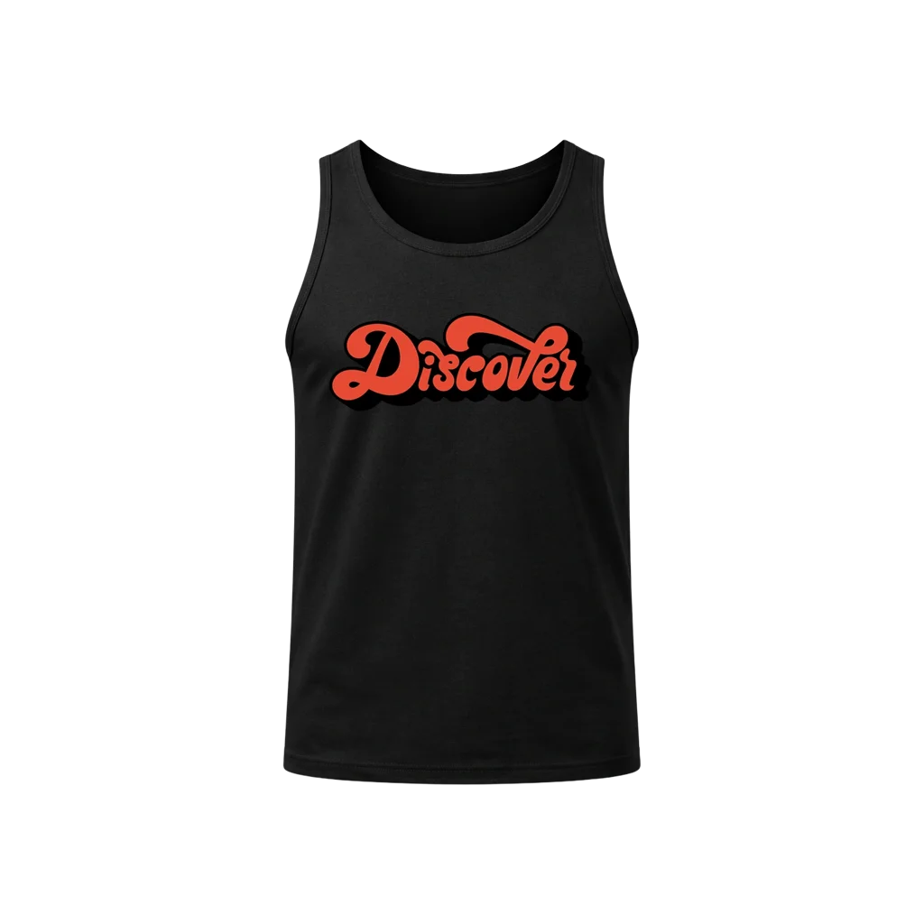 Discover Black Tank Top