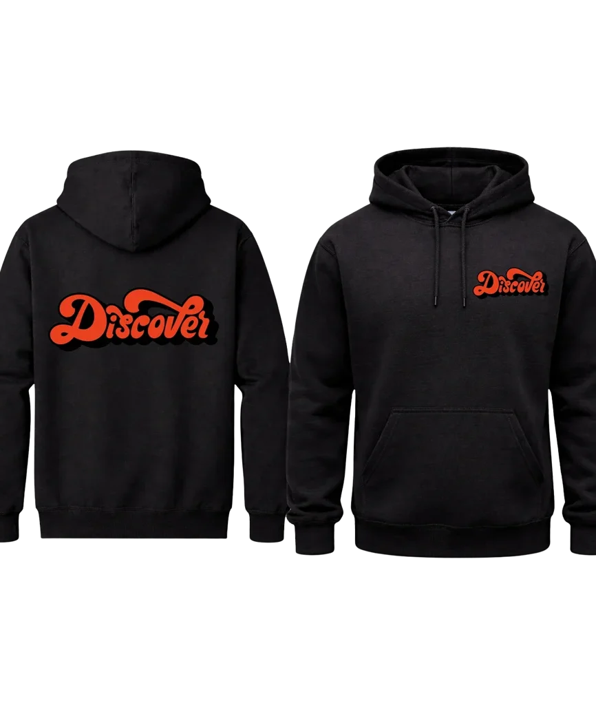 Discover Front And Back Print Hoodie