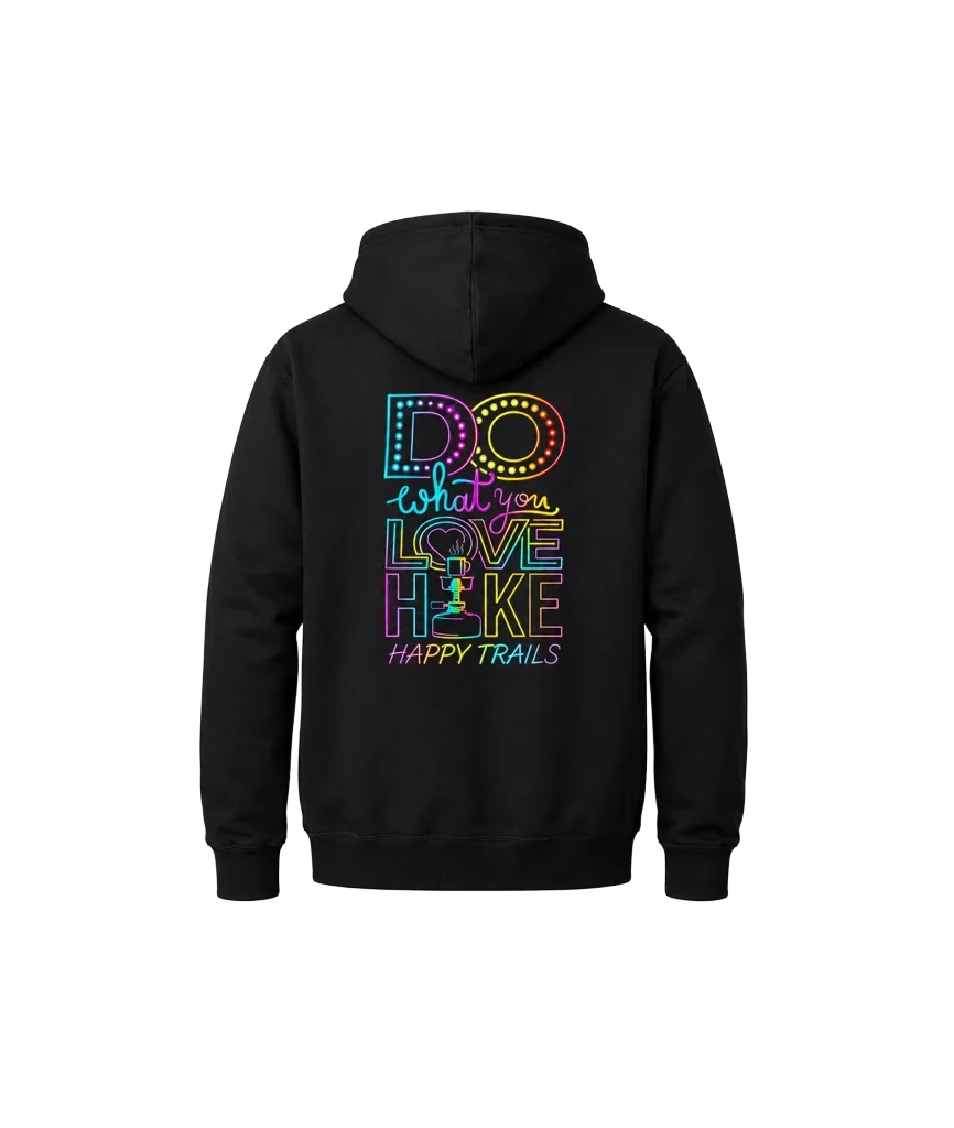 Dual Print Happy Trails Hoodie