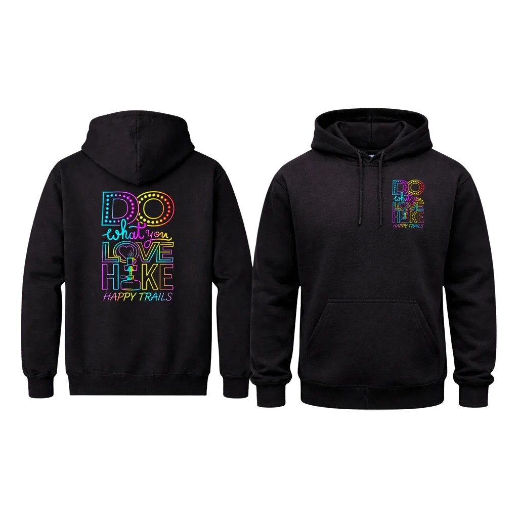 Dual Print Happy Trails Hoodie