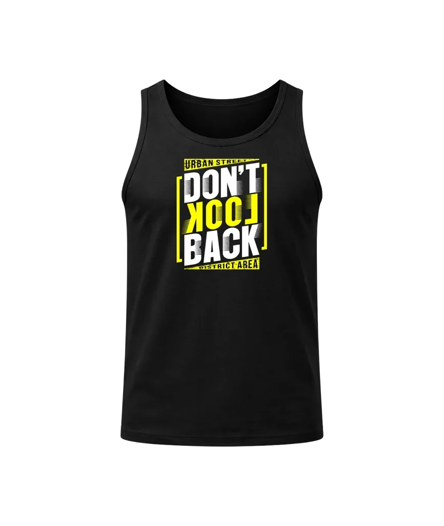 Don’t Look Back Black Tank Top
