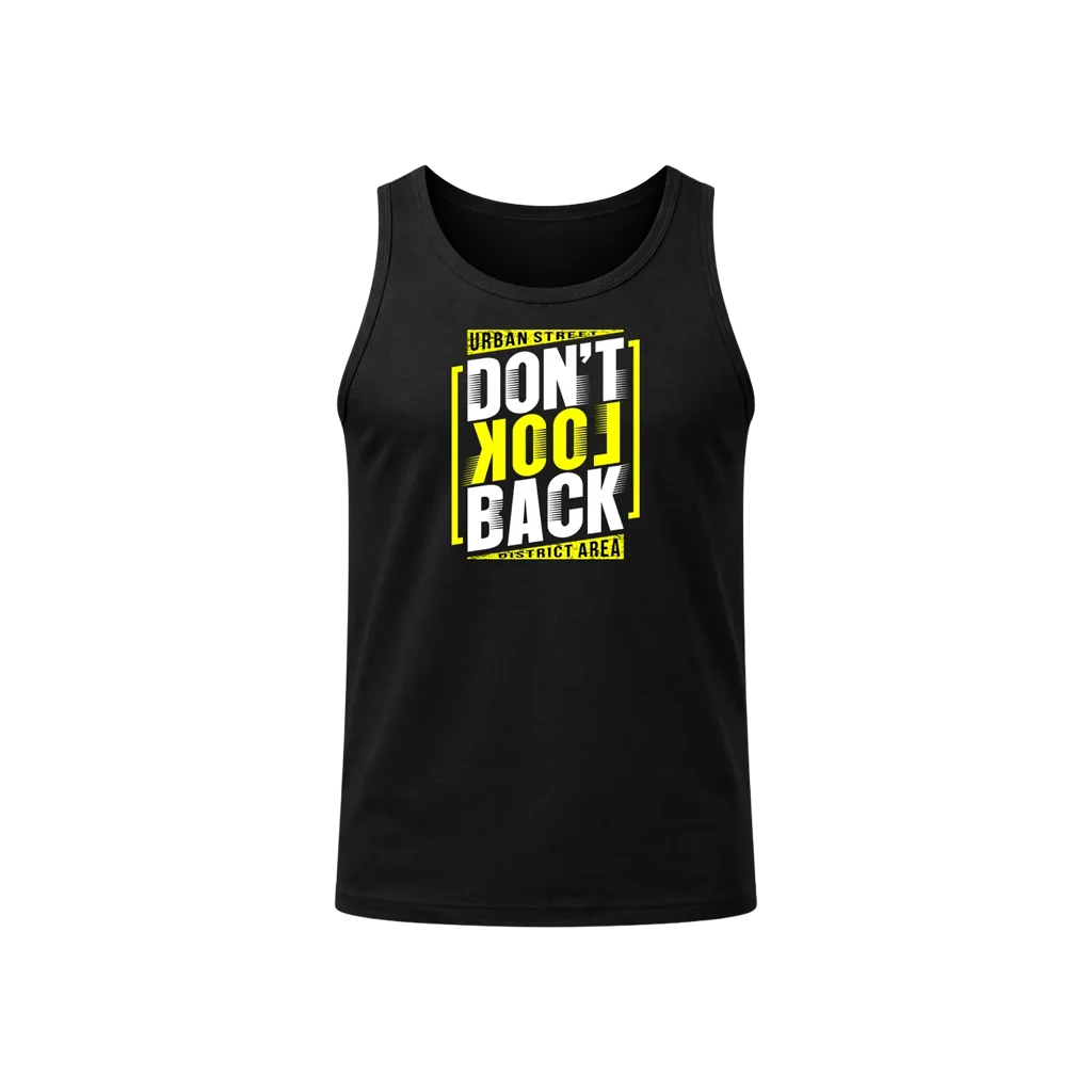 Don’t Look Back Black Tank Top