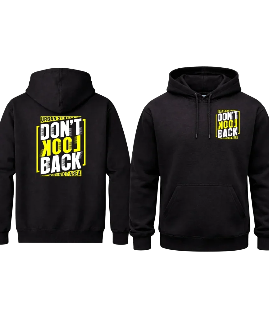 Dual Print Don’t Look Back Pullover