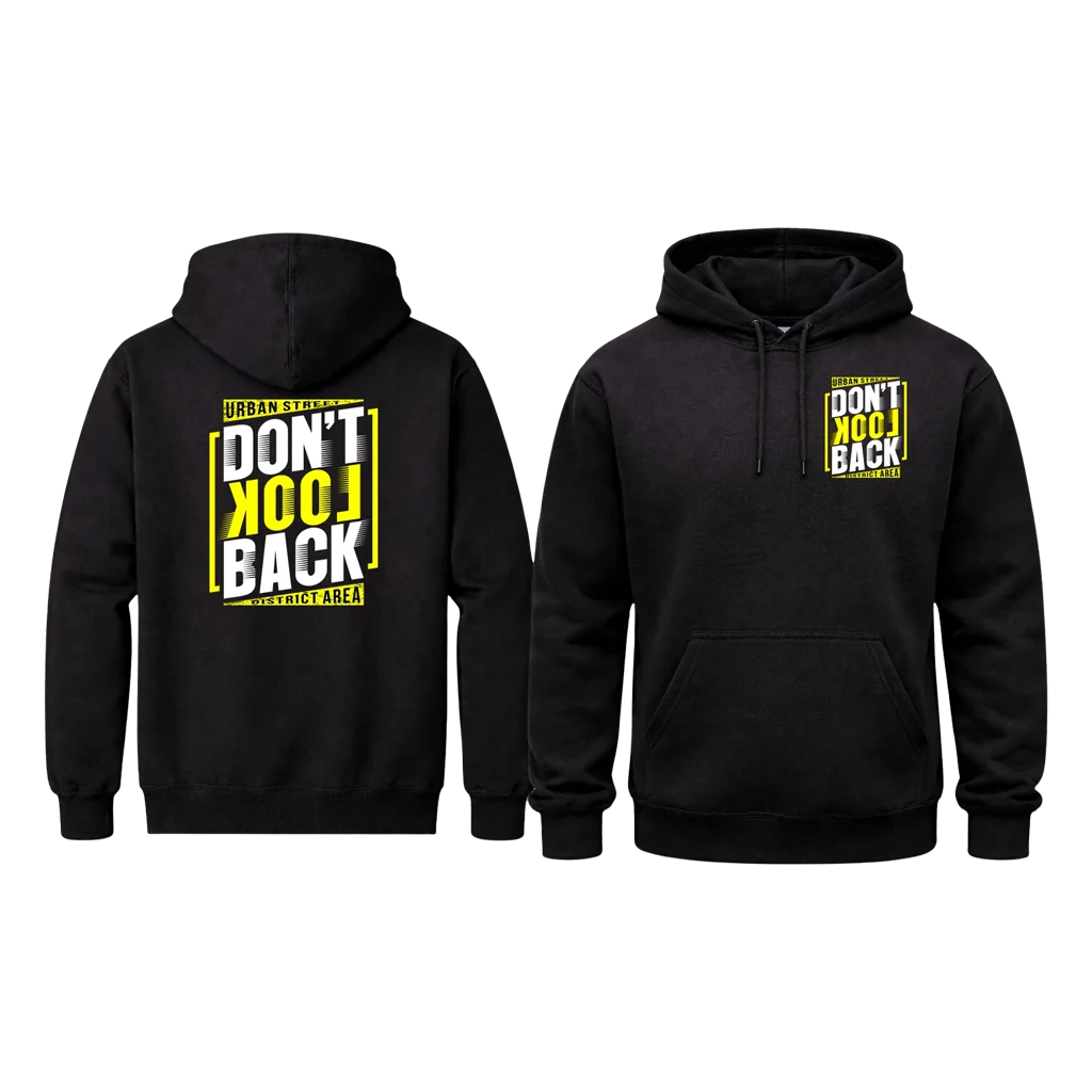 Dual Print Don’t Look Back Pullover