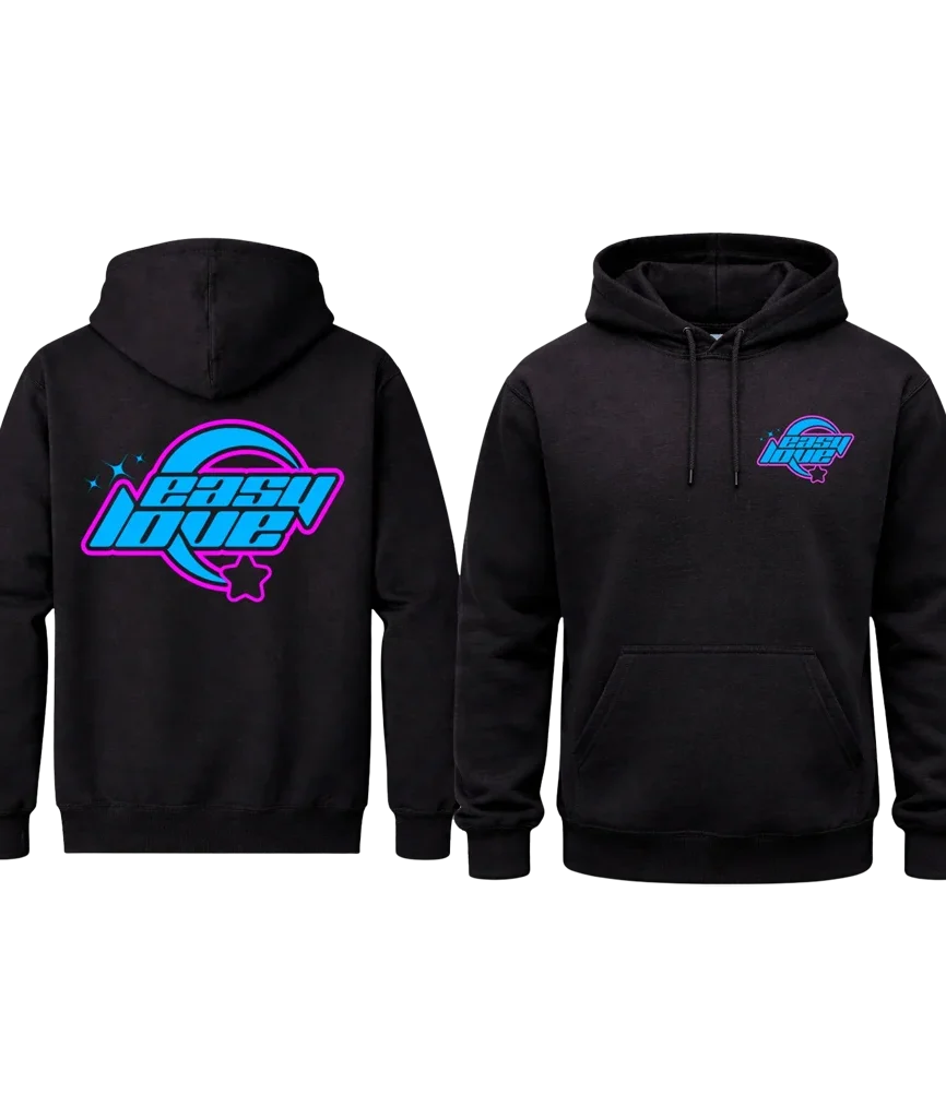 Dual Print Easy Love Hoodie