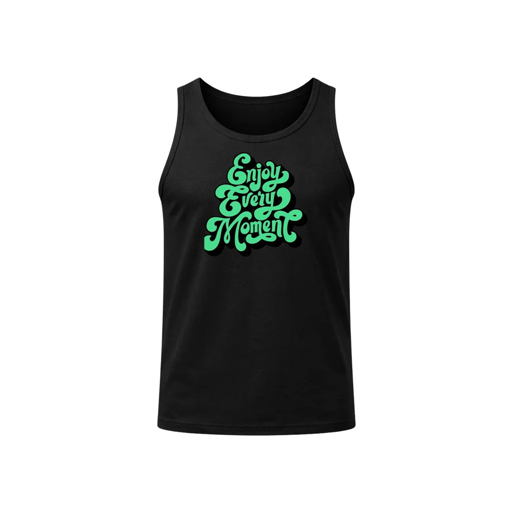 Mindful Black Summer Tank Top