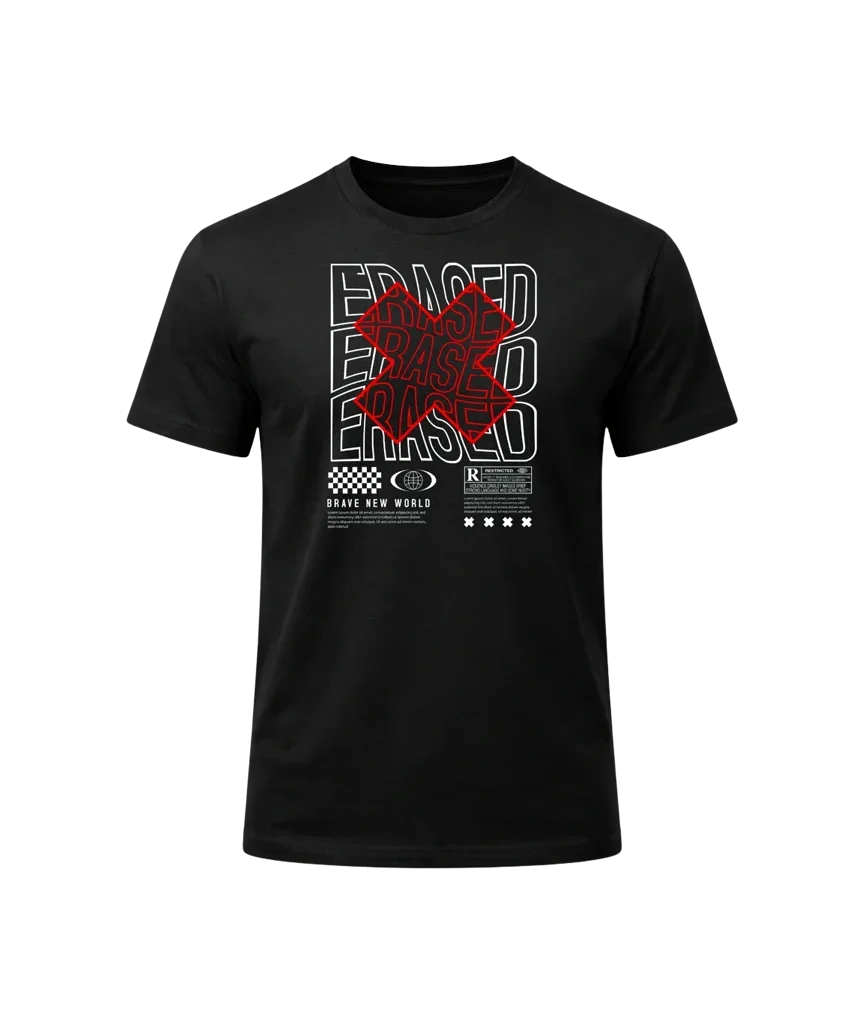 Erased Red Cross Short Sleeve Shirt