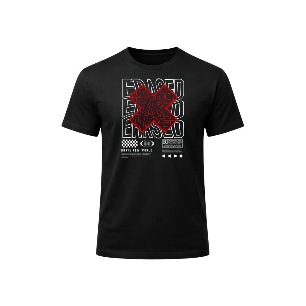 Erased Red Cross Short Sleeve Shirt