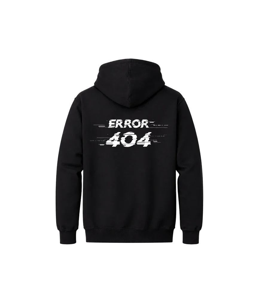 Error 404 Heavy Streetwear Hoodie