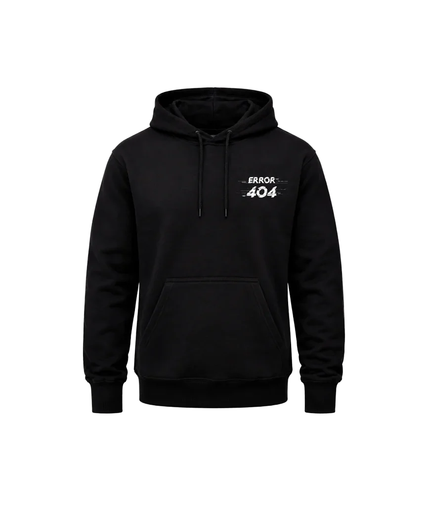 Error 404 Heavy Streetwear Hoodie