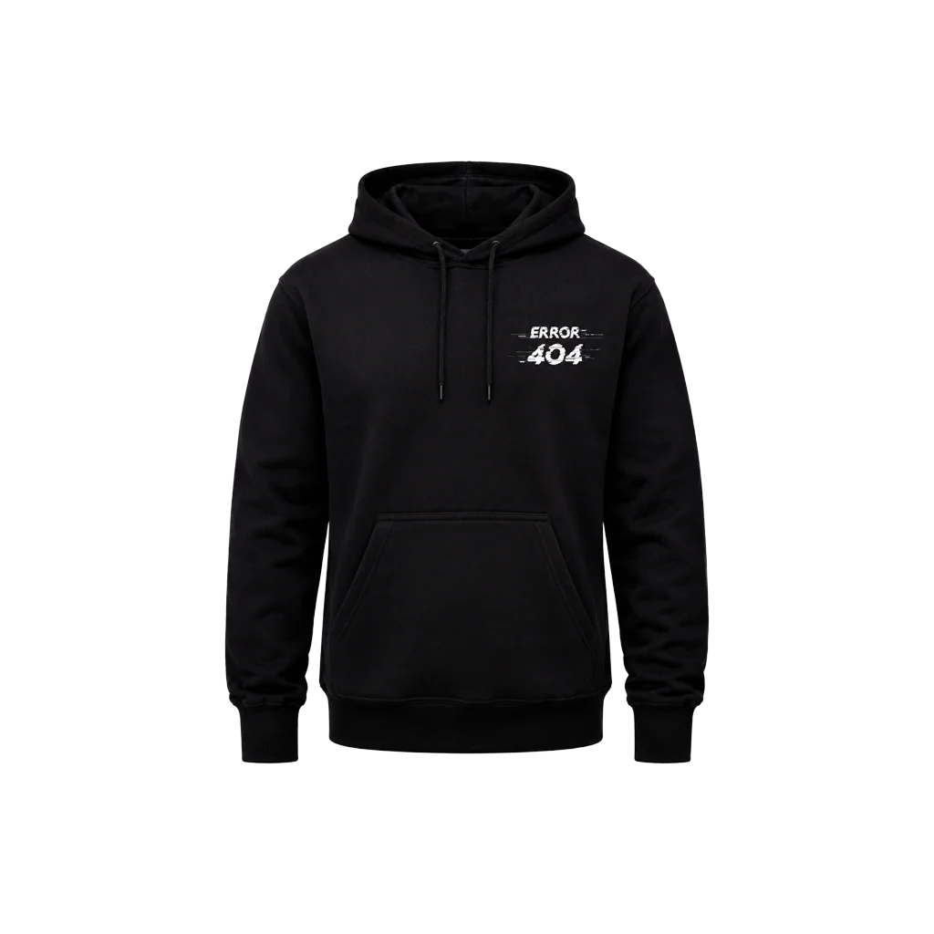 Error 404 Heavy Streetwear Hoodie