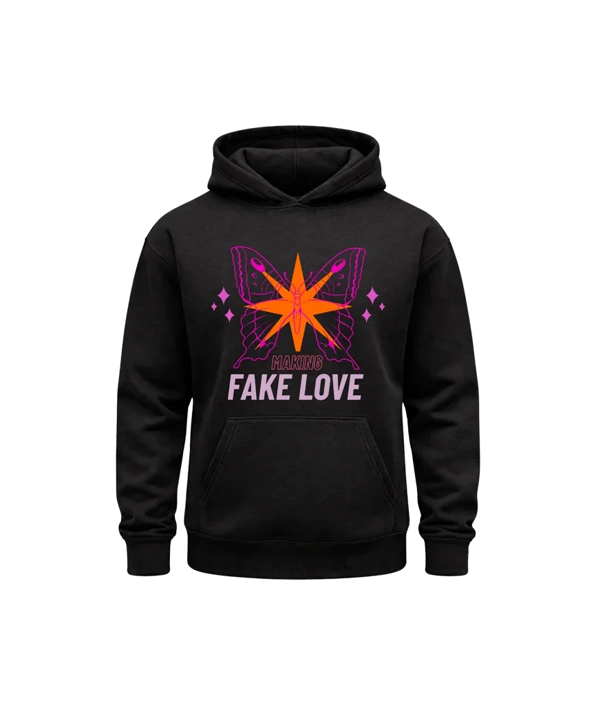 Fake Love Black Hoodie