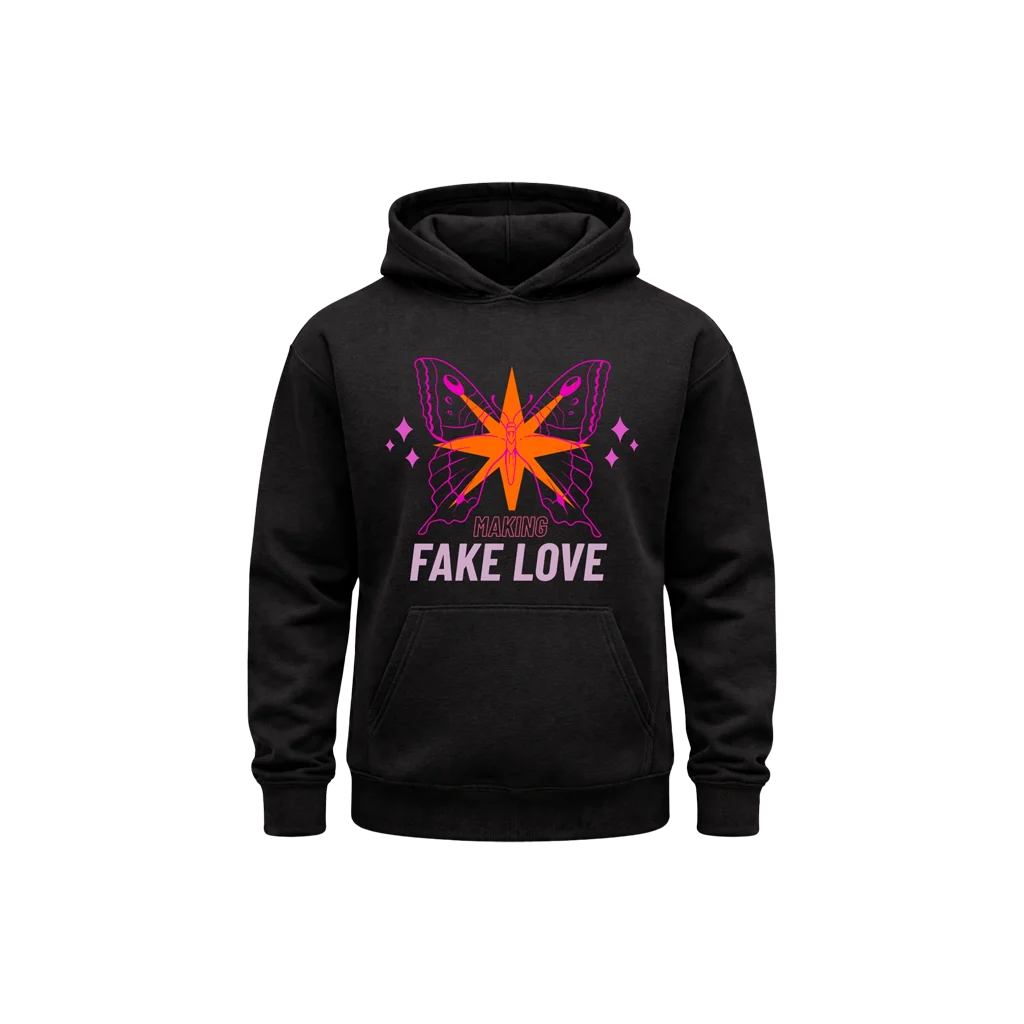 Fake Love Black Hoodie