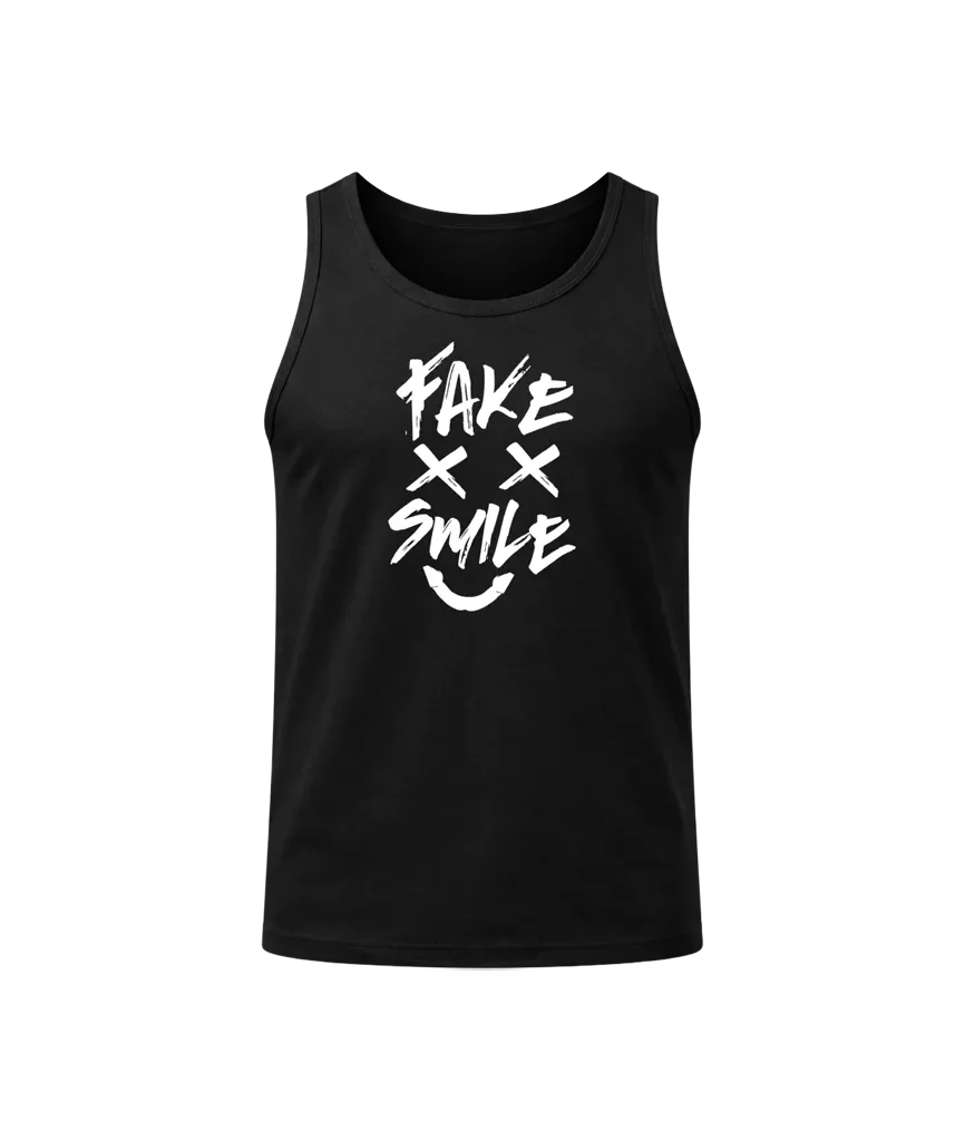 Fake Smile Ribbed Tank Top
