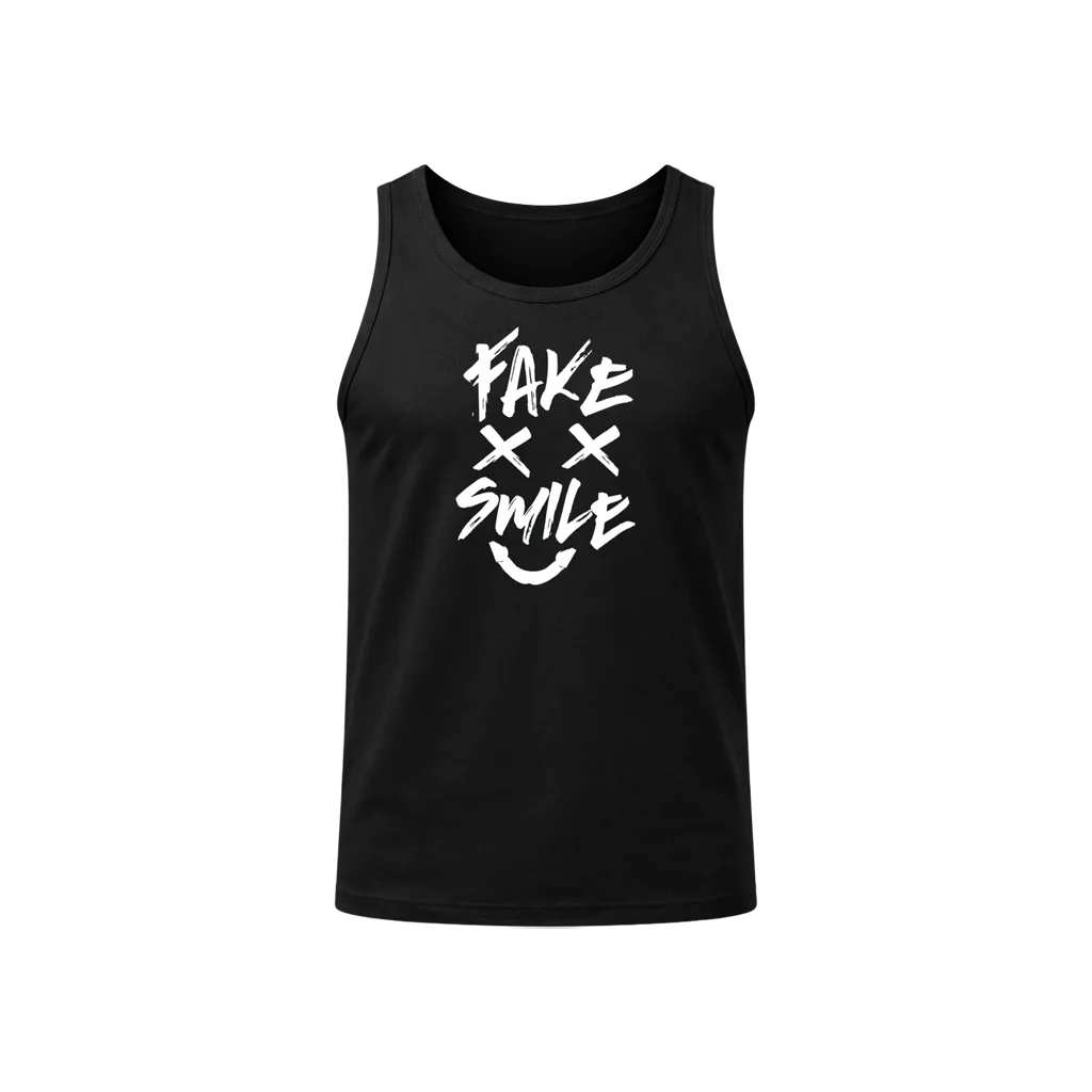 Fake Smile Ribbed Tank Top