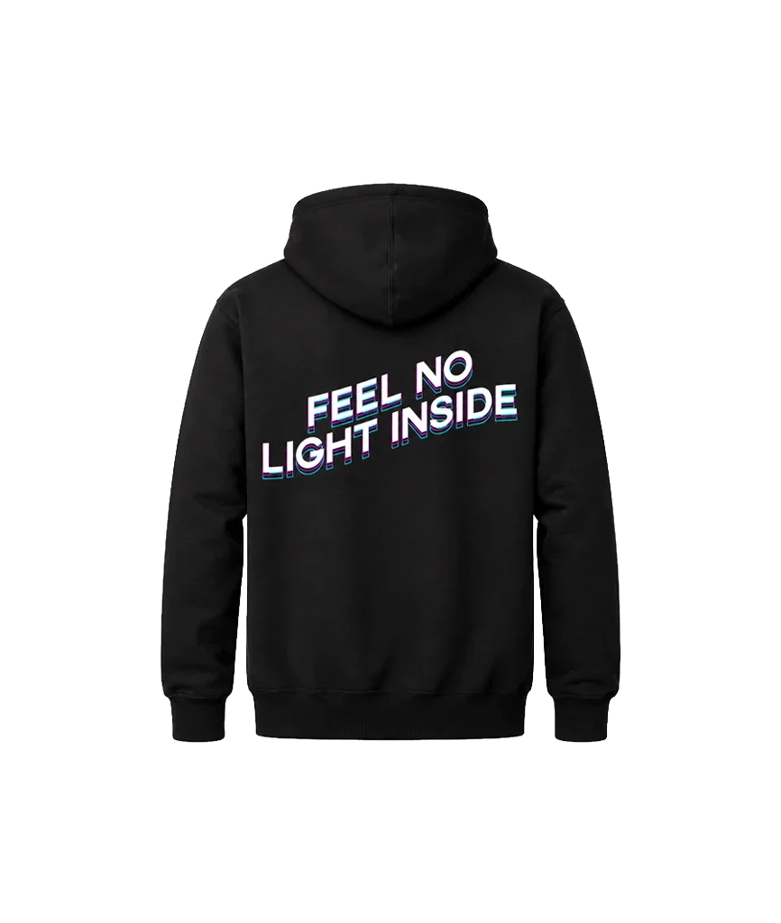 Glitch Text Dual-Print Hoodie