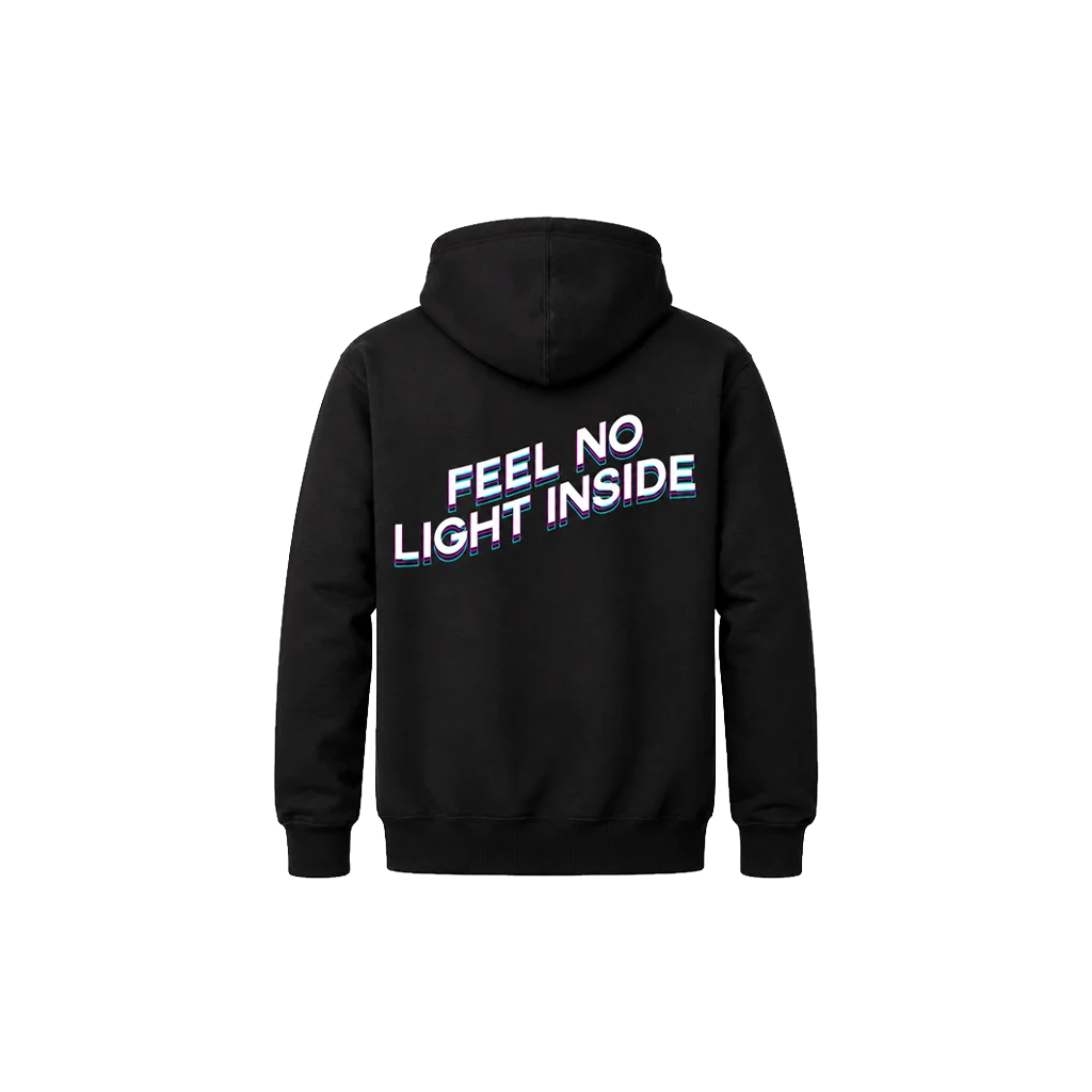 Glitch Text Dual-Print Hoodie