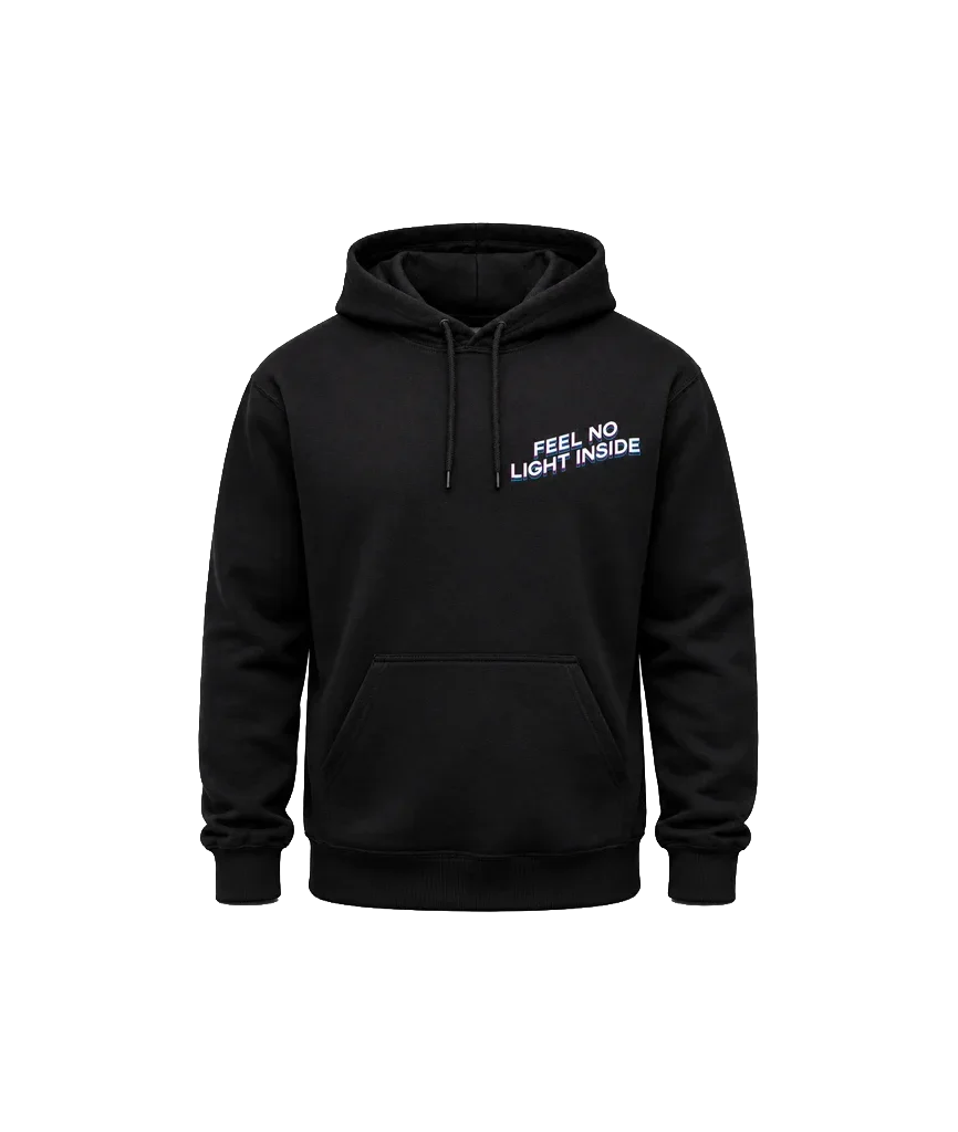 Glitch Text Dual-Print Hoodie