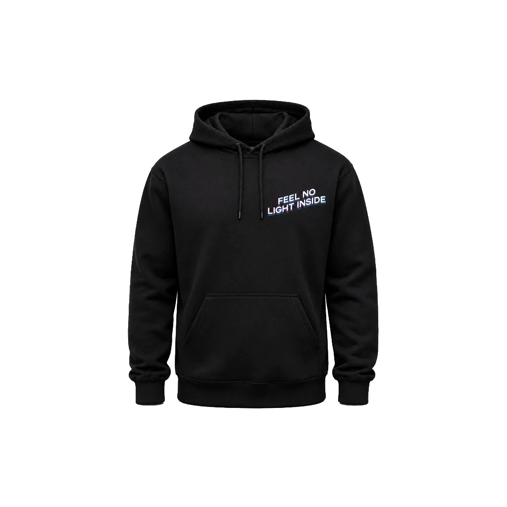 Glitch Text Dual-Print Hoodie