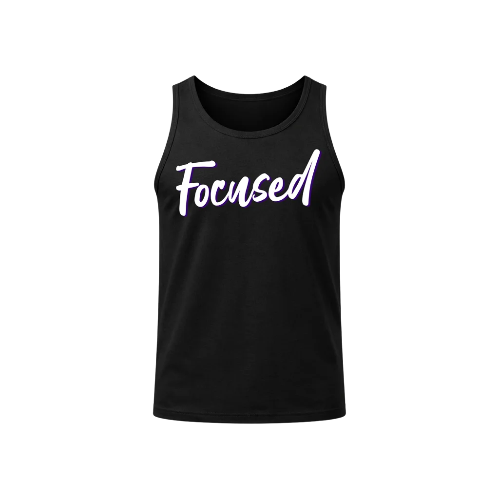 Focused Script Tank Top
