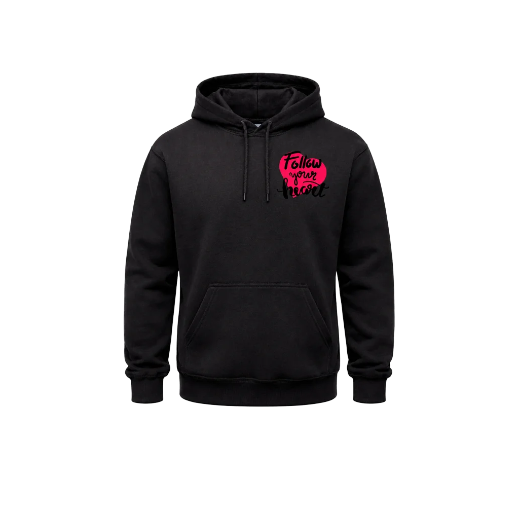 Heart Script All-Over Hoodie