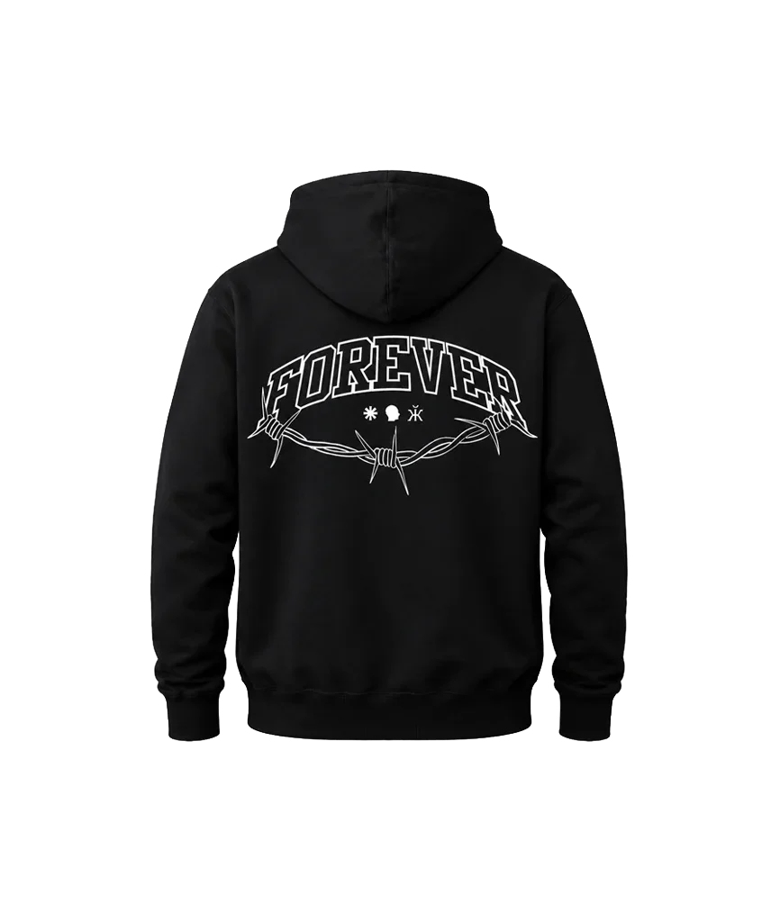 Forever Front And Back Print Hoodie