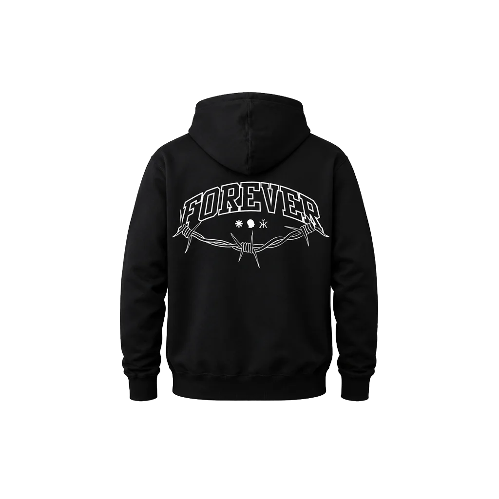 Forever Front And Back Print Hoodie