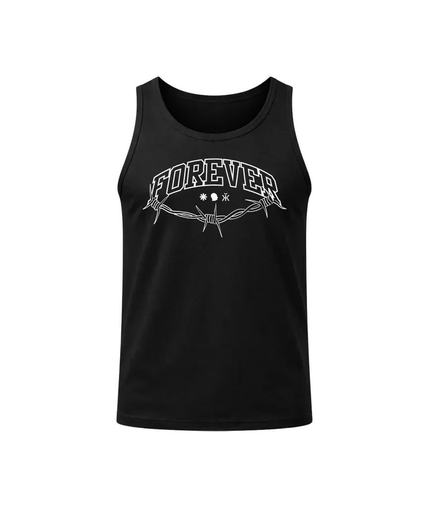 Barbed Forever Black Tank