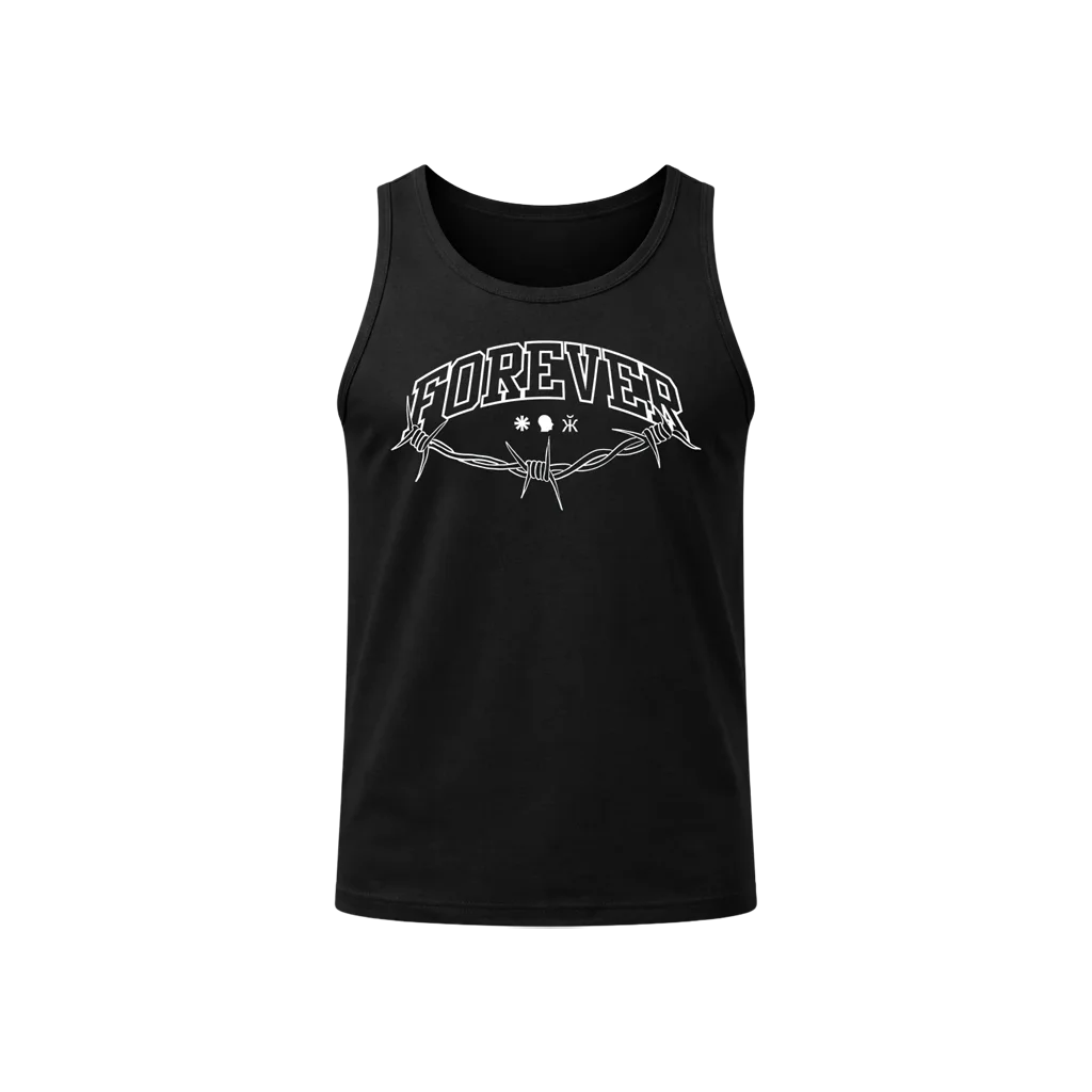 Barbed Forever Black Tank
