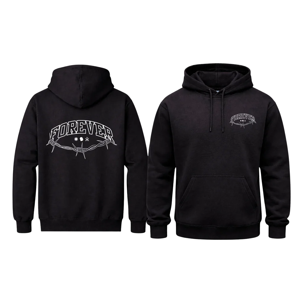 Forever Front And Back Print Hoodie