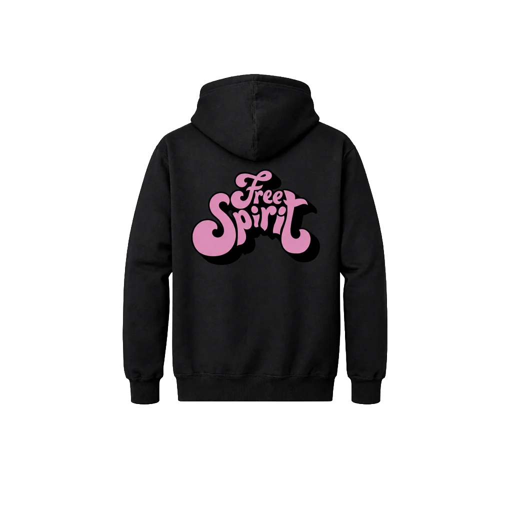 Free Spirit Dual-Print Retro Hoodie