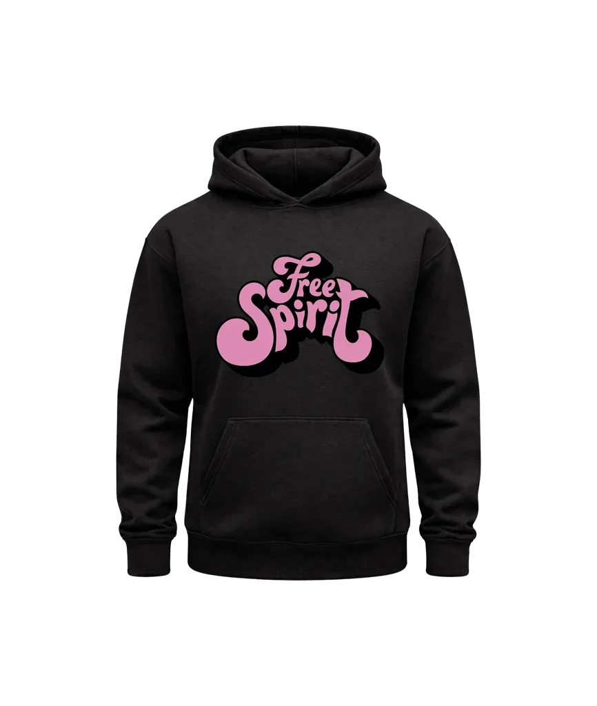 Free Spirit Classic Front Print Hoodie