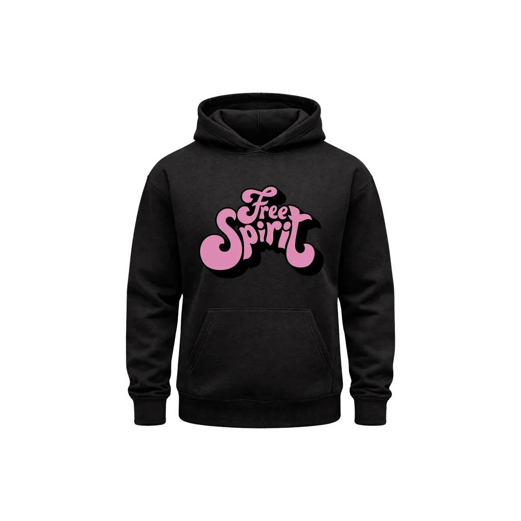 Free Spirit Classic Front Print Hoodie