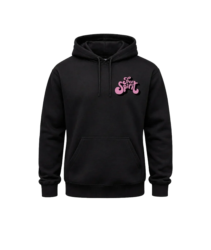 Free Spirit Dual-Print Retro Hoodie
