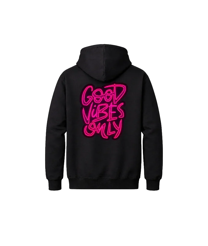 Dual Print Good Vibes Hoodie