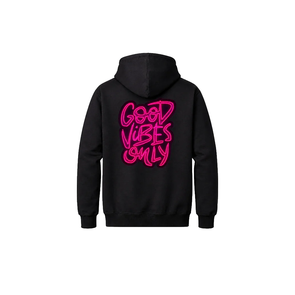 Dual Print Good Vibes Hoodie