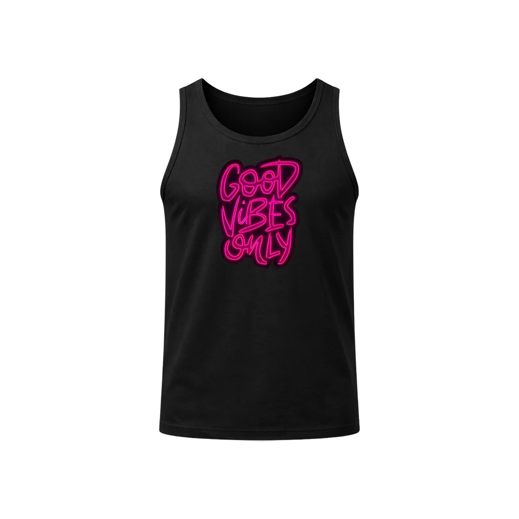 Pink Neon Vibe Gym Tank