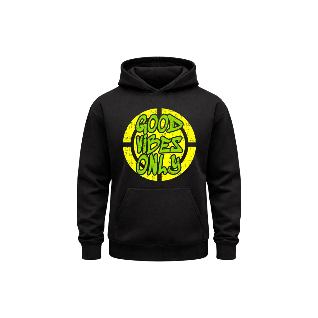 Classic Good Vibes Men’s Pullover Hoodie