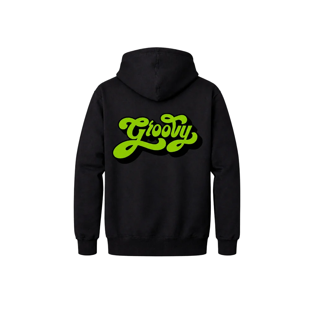 Groovy Front And Back Print Hoodie